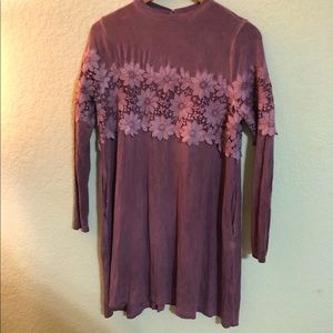 Mauve Long Sleeve Dress